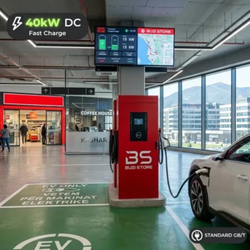 Stacion karikimi me kapacitet 40kW GB/T për makina elektrike