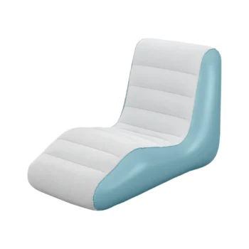 Kolltuk me ajër me përmasa 133 × 79 × 88 cm dhe mbështetëse ergonomike për shpinën, ideal për pushim dhe relaksim.