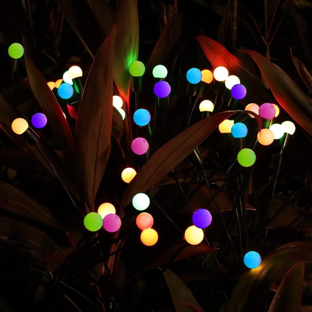 Ndriçues për ambiente të jashtme me 8 LED RGB - lehtesi perdorimi te pajisur me bateri te rikarikueshme