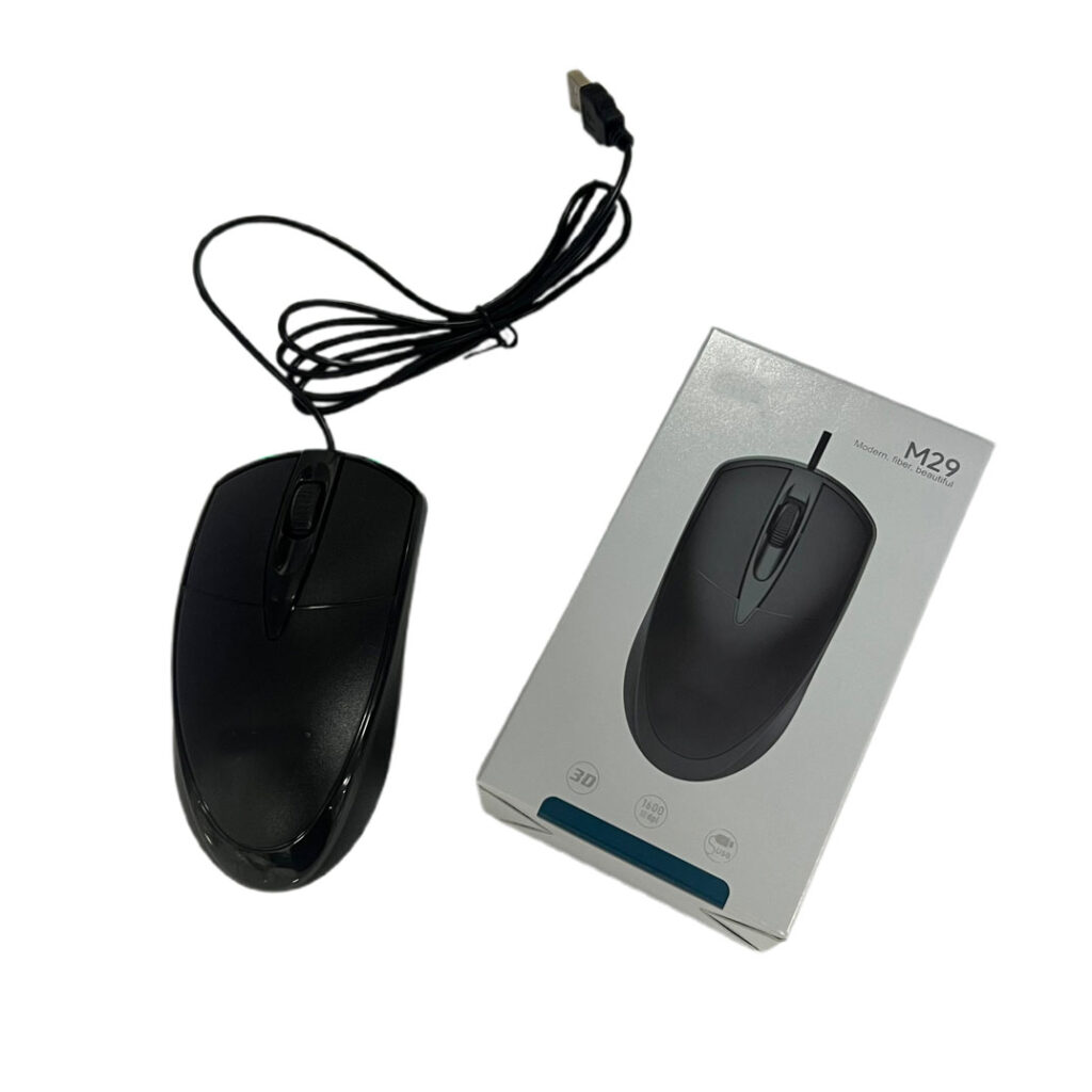Maus per kompjuter me fishe usb me ndjeshmeri 1600dpi