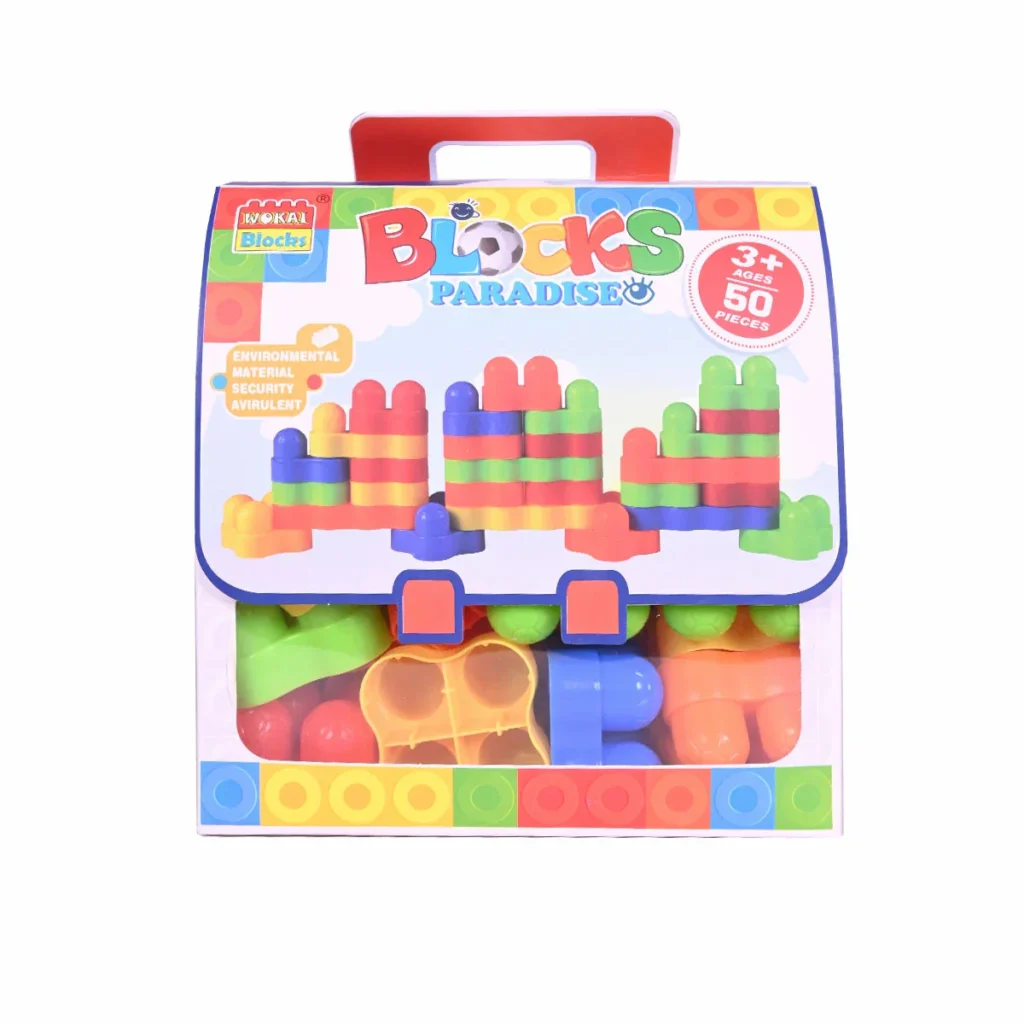 Set me 50 Blloqe Ndertuese Plastike Rrethore dhe Katrore
