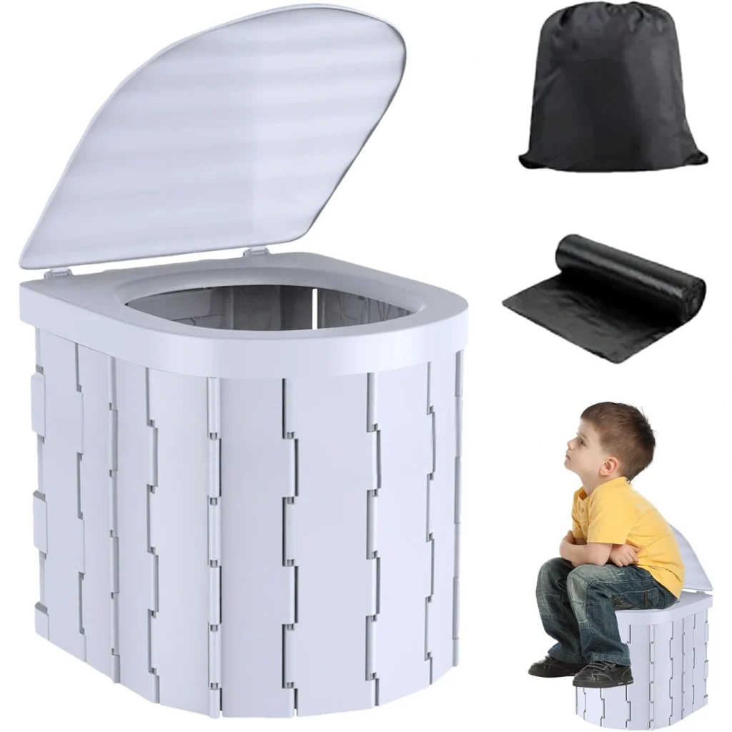 WC Plastike Portabel me Palosje per Kamping