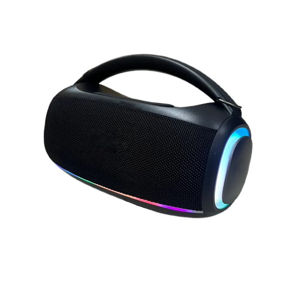 Boks muzike KP-804 me shirita LED RGB në pjesën e poshtme dhe anësore