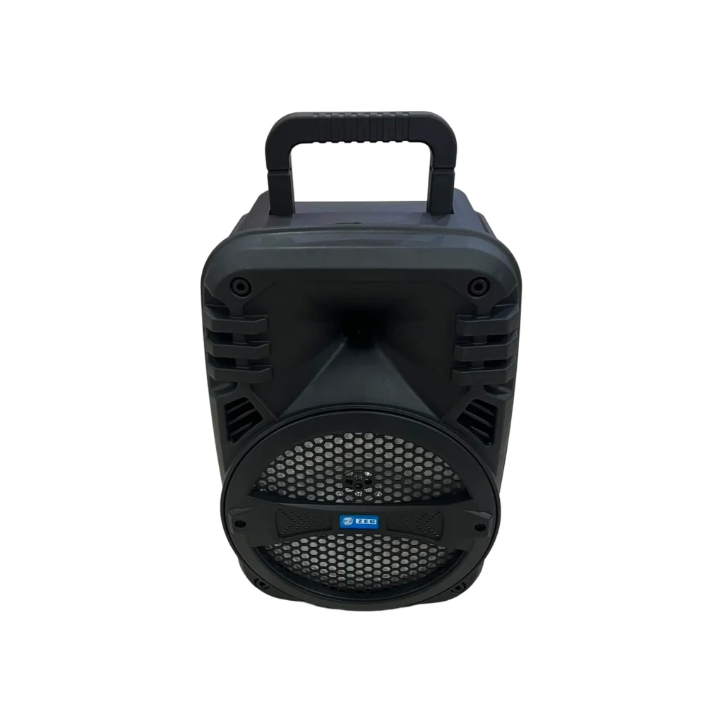 Boks muzikor Bluetooth ZEG-8007 20W me mikrofon, pult komandimi dhe drita LED.