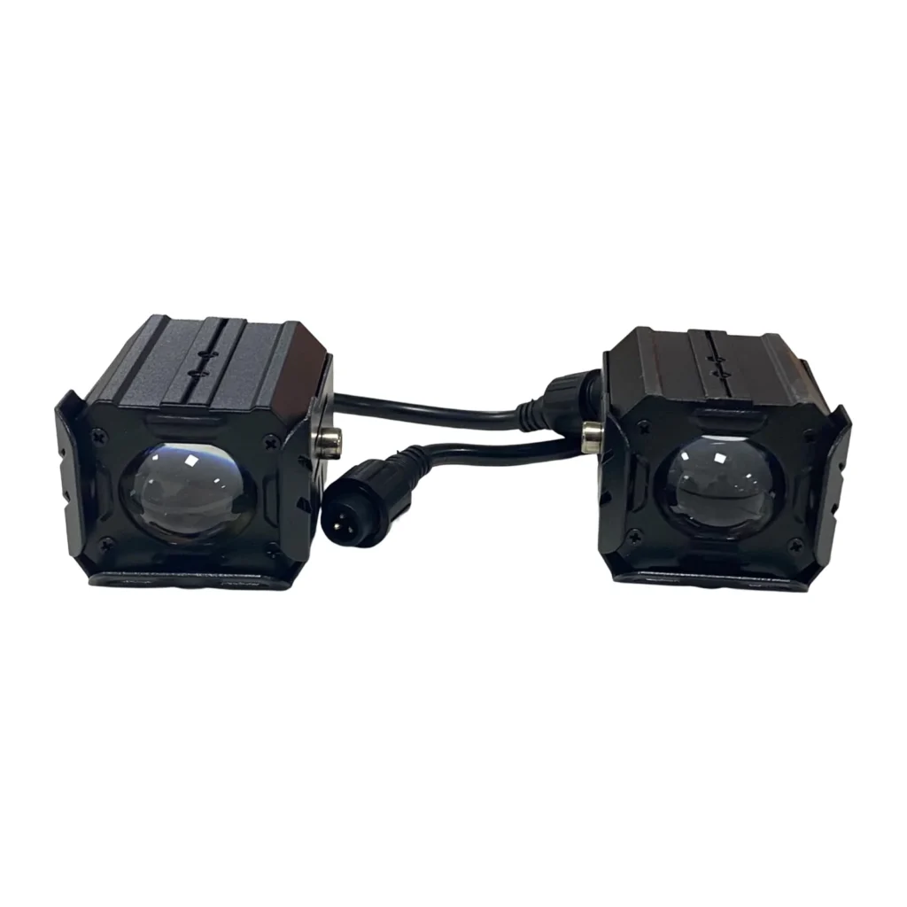 Set me 2 fenelina LED për motor me lupa zmadhuese dhe ndriçim me tre mënyra pune