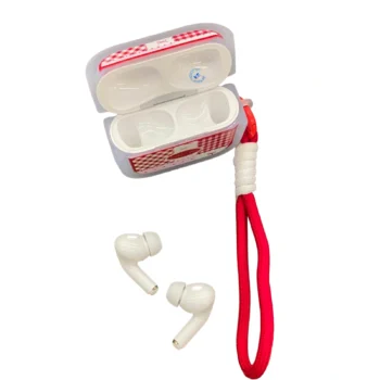 Kufje Air Pods me këllëf mbrojtës për kutinë, të përshtatshme për fëmijë dhe pajisje iOS e Android