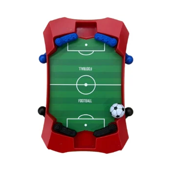 Lojë futbolli kompakte për tavolinë me mekanizëm me leva, butona anësorë dhe top, e krijuar për lojë të shpejtë mes dy personave