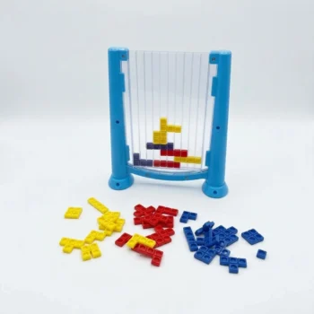 Lojë puzzle interaktive për fëmijë me 42 pjesë shumëngjyrëshe dhe 1 mbajtëse, e përshtatshme për krijimin e formave dhe kombinimeve të ndryshme