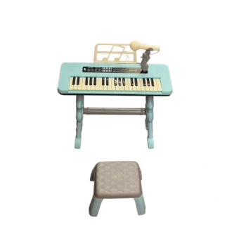 Piano për fëmijë me 37 taste, 8 melodi, 8 ritme, 8 tinguj daulle dhe 22 këngë për aktivitete muzikore në shtëpi