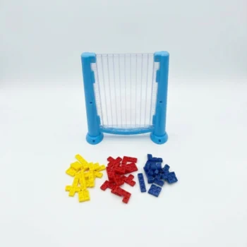 Puzzle formues për fëmijë mbi 3 vjeç me pjesë në ngjyra të ndryshme dhe strukturë mbajtëse vertikale për lojë kreative dhe argëtuese
