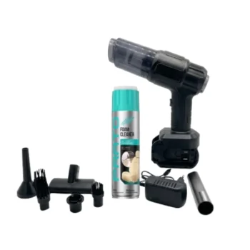 Set fshesë me vakum me bateri dhe Foam Cleaner P002