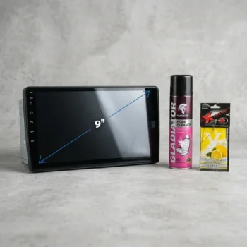 Set për makinë me navigator Android 9 inç, pastrues dhe aromatizues