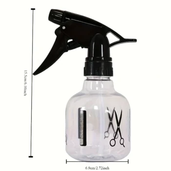 Shishe plastike rezistente 250ml me këmbëz spërkatëse për përdorim të përditshëm në berber dhe sallone bukurie