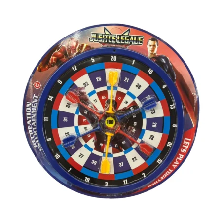 Tabelë magnetike me shigjeta Avengers me diametër 30cm, dizajn shumëngjyrësh dhe sistem magnetik për lojë argëtuese për fëmijë