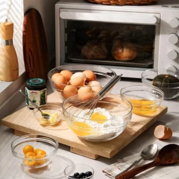 Tasa qelqi rezistentë ndaj nxehtësisë të përshtatshëm për mikrovalë, ngrirje dhe ruajtje të ushqimeve