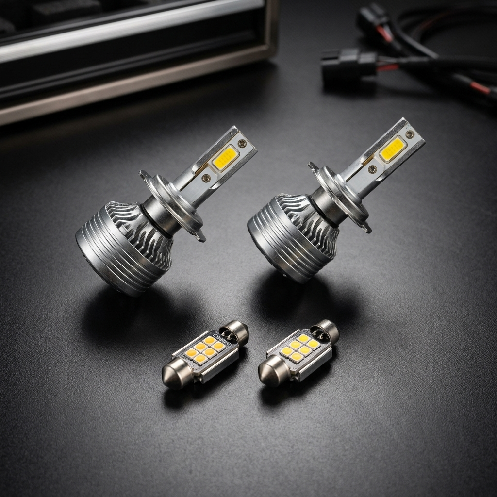 Drita LED për makina XS-150 me fuqi 150W dhe ventilator turbo.