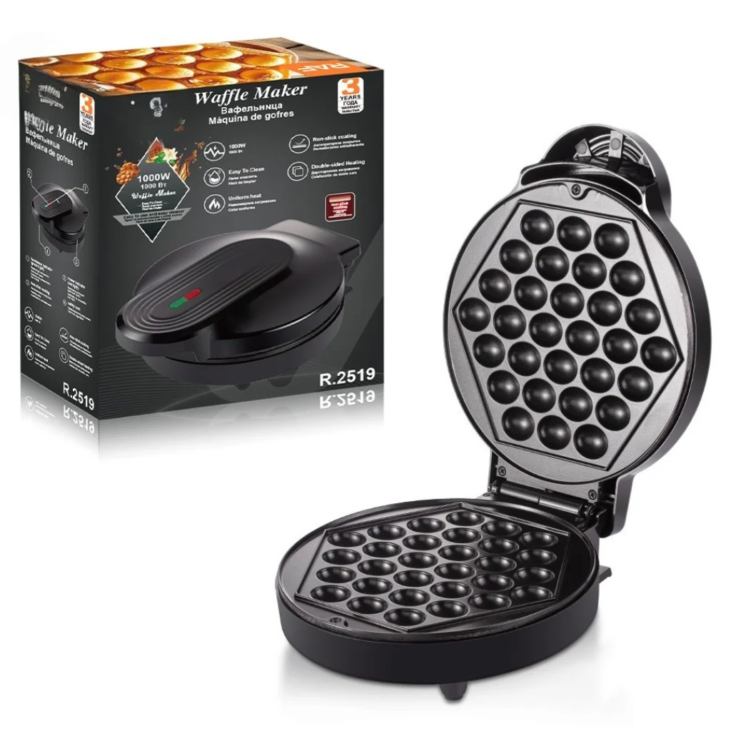 Pjekës Bubble Waffle R.2519 me sistem automatik të kontrollit të temperaturës gjatë gatimit.