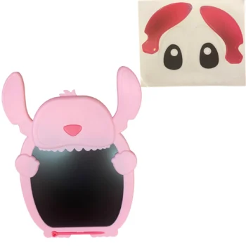 Tabelë vizatimi LCD për fëmijë me personazhin Stitch, e disponueshme në ngjyrë rozë dhe blu.