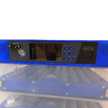 Inkubator elektrik me rulona të rregullueshëm për vendosjen e vezëve me madhësi të ndryshme.