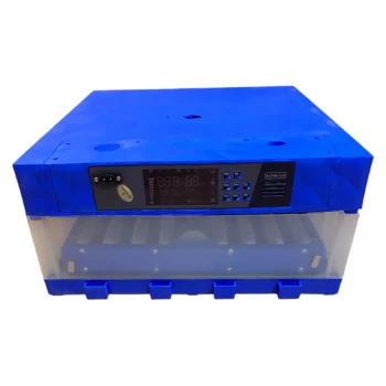 Inkubator elektrik për vezë me ekran LED multifunksional me ngjyra dhe panel komandimi me 8 butona.