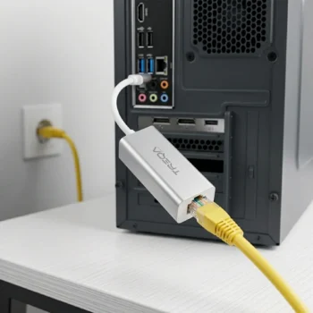 Moduli RJ45 i përshtatësit të internetit me përmasa 6x2.5x1.5 cm