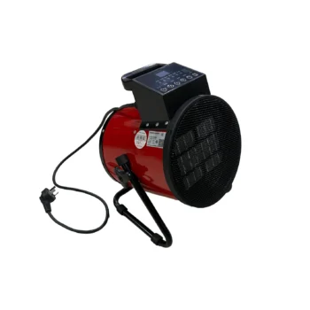 Ngrohës elektrik industrial Royalstar NTC-302D me fuqi 3000W, ventilator të integruar, panel digjital dhe strukturë metalike mbështetëse.
