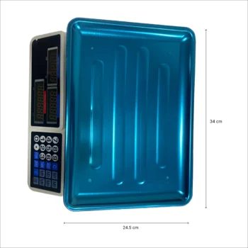 Peshore elektronike R.10040 me kapacitet 40 kg, konvertim nga kg në lb dhe memorie për ruajtjen e çmimeve.