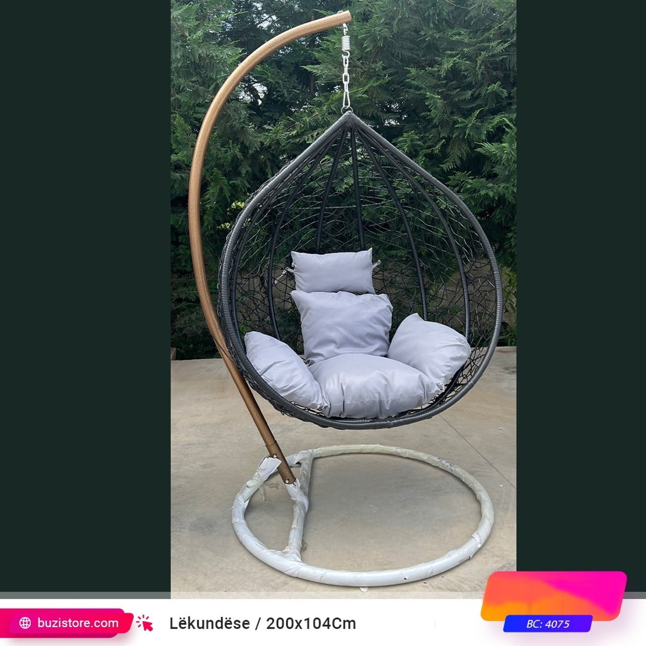 Lëkundëse Egg me thurje Ratani