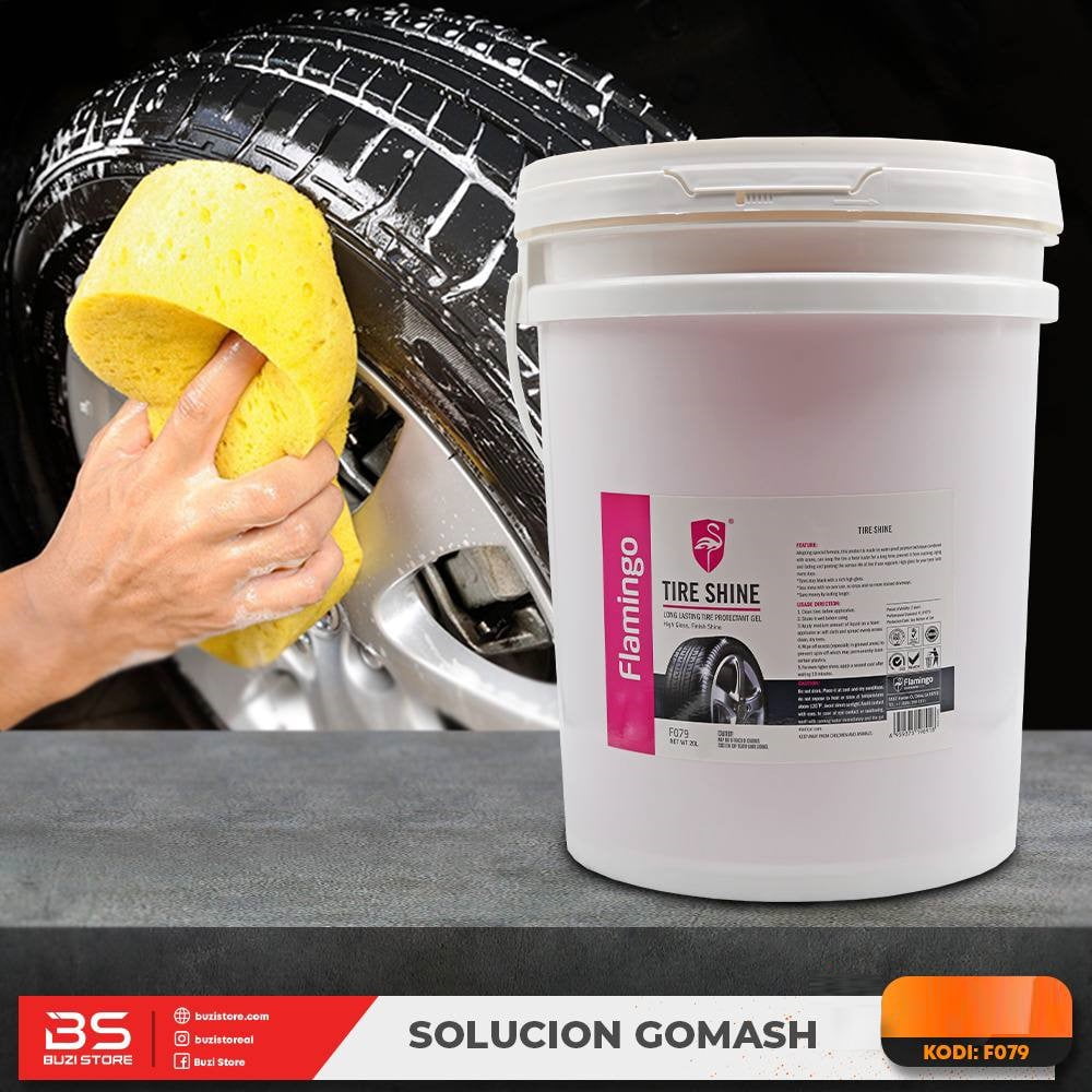 F079 Tire Shine 1L=10L water Solucione për Gomat