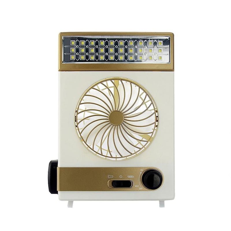 ventilator i pajisur me drite led dhe panel diellor